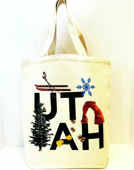 Utah Canvas Tote from The English Garden Salt Lake City Best Flower Delivery